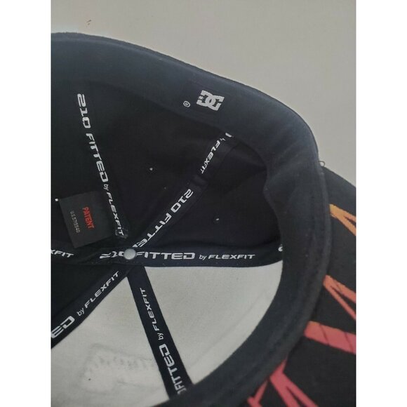 DC Shoes COUNTER Hat Black Multi 6⅞-7¼ NWOT Flex Cap Skate Moto - Picture 7 of 7